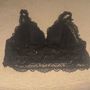 TOPSHOP size 8 black bralette